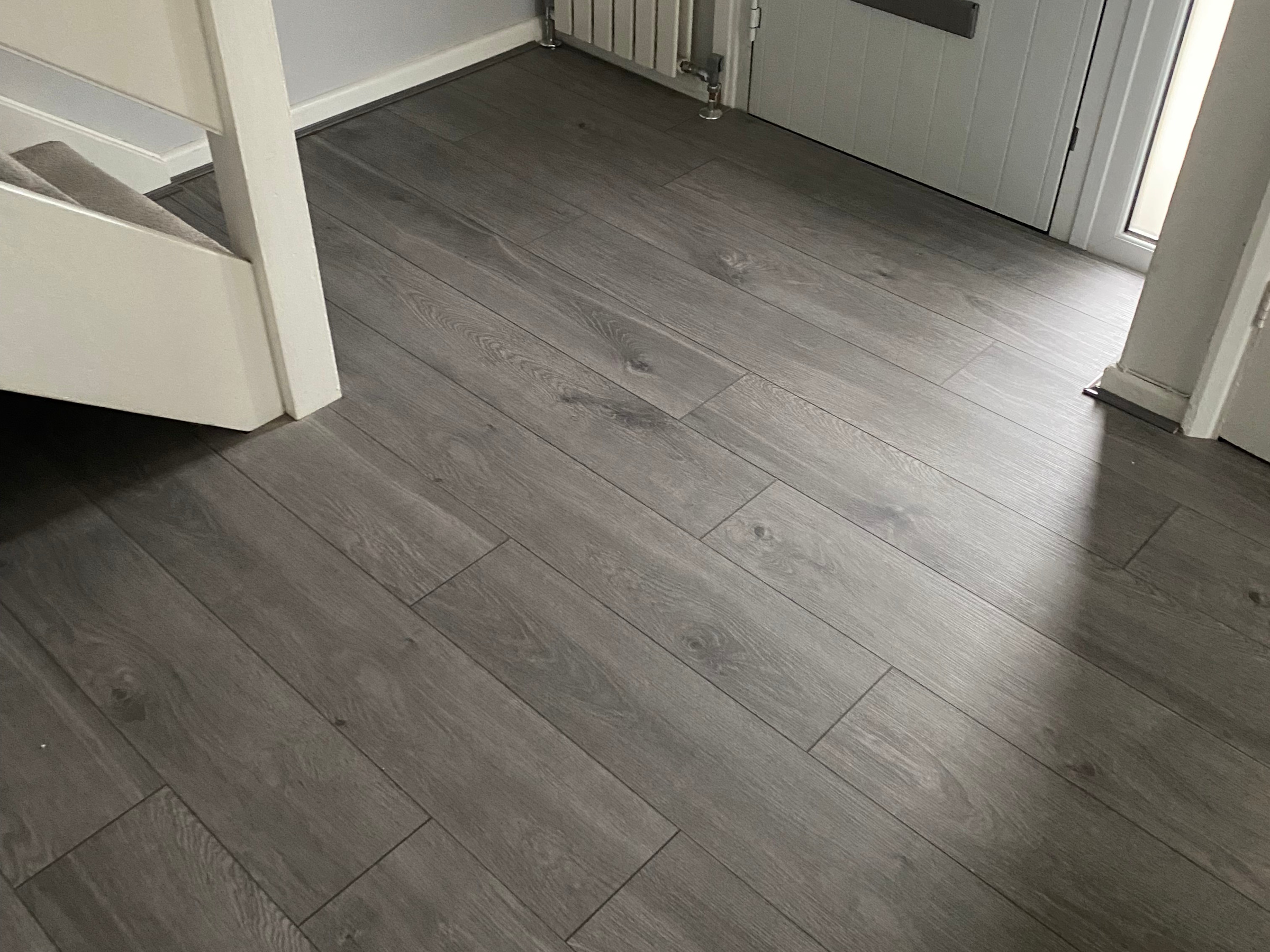 Laminate flooring installation